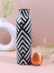 Monochrome Chevron Print Pure Copper Water Bottle ( 1 Litre )