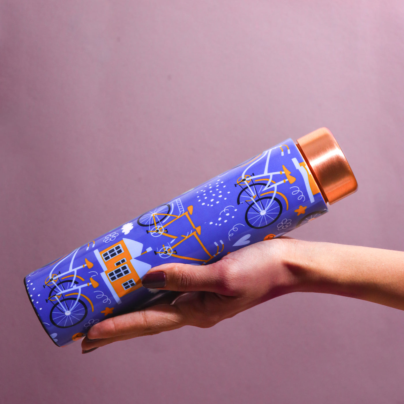 The Copper Story Traveller Copper Bottle | Leakproof | 1L (1000ML)