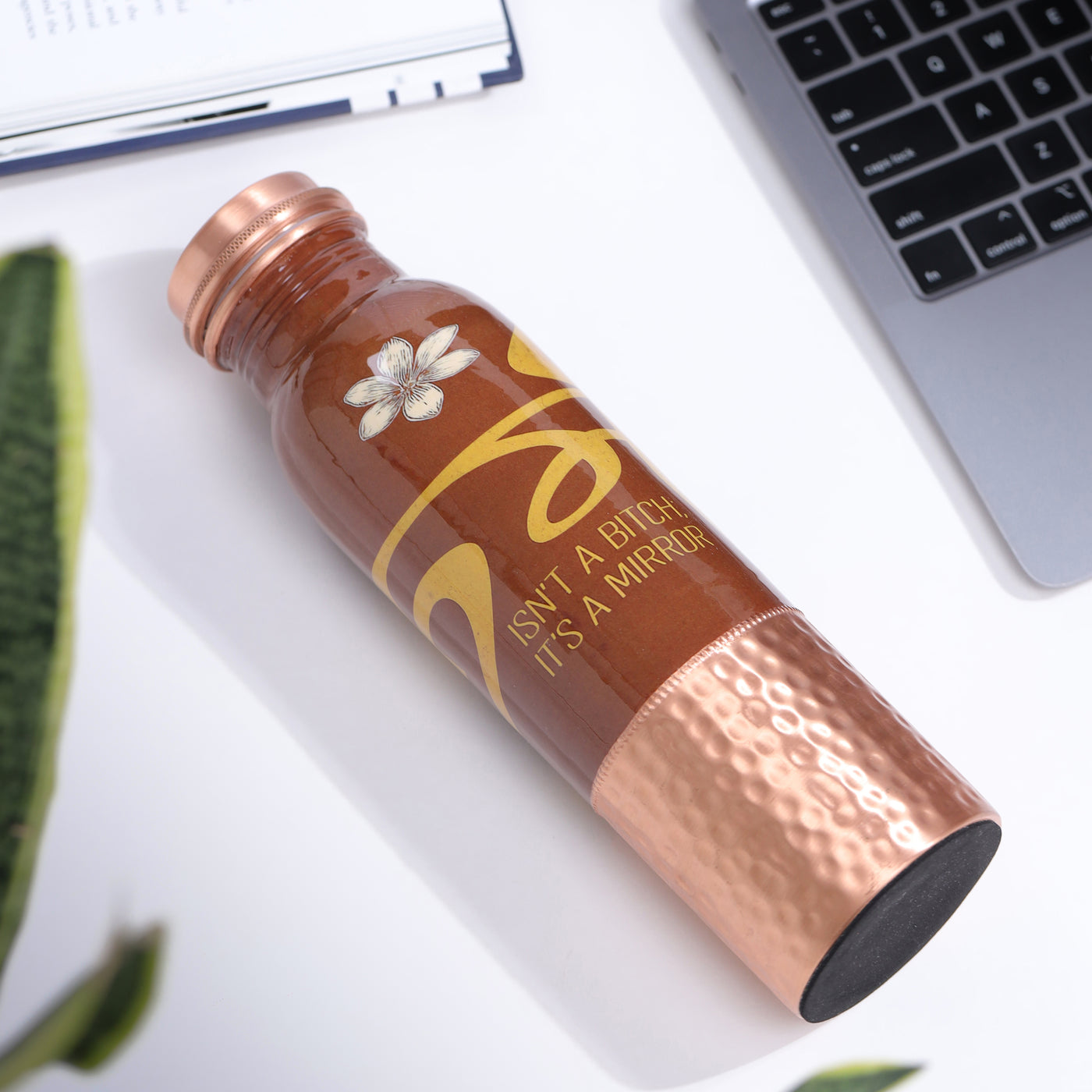 The Copper Story Karmic Truth Pure Copper Bottle | Leakproof | 1L (1000ML)