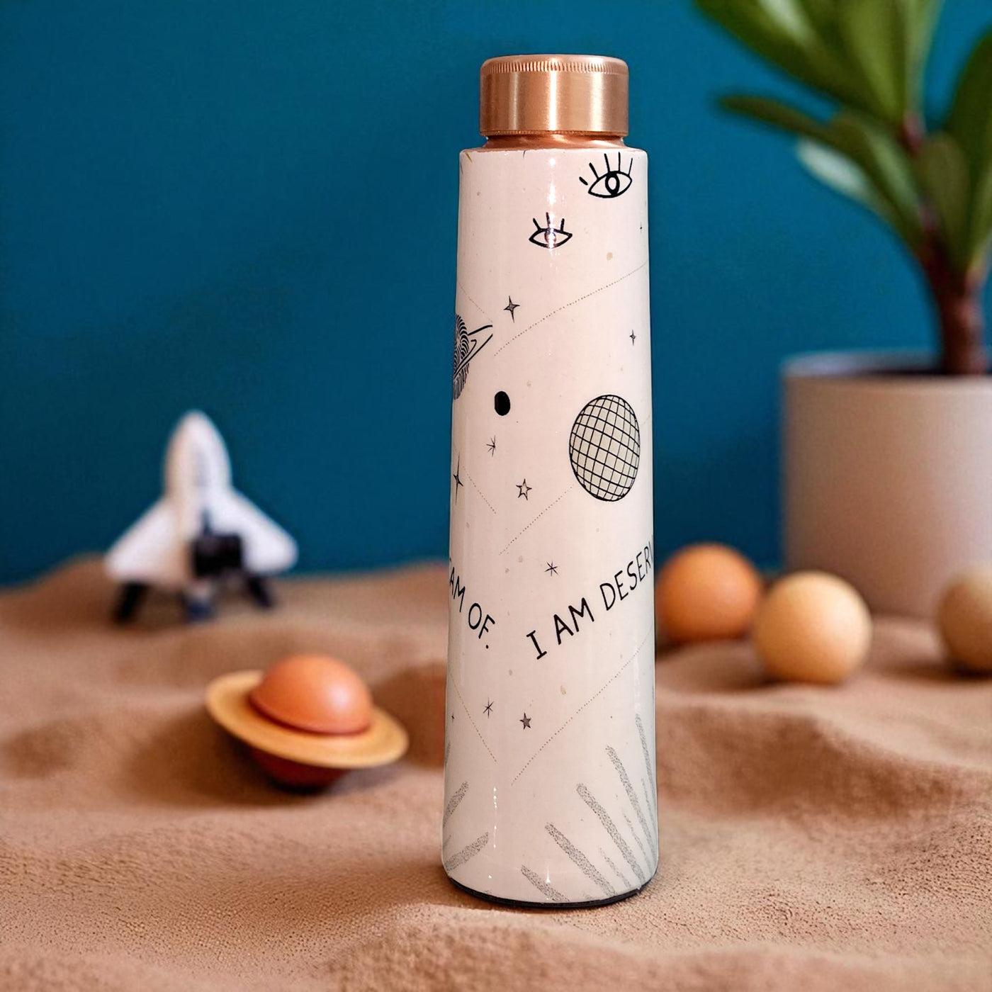 The Copper Story Cosmic Galaxy Pure Copper Bottle (1L) | Leakproof | 1L (1000ML)