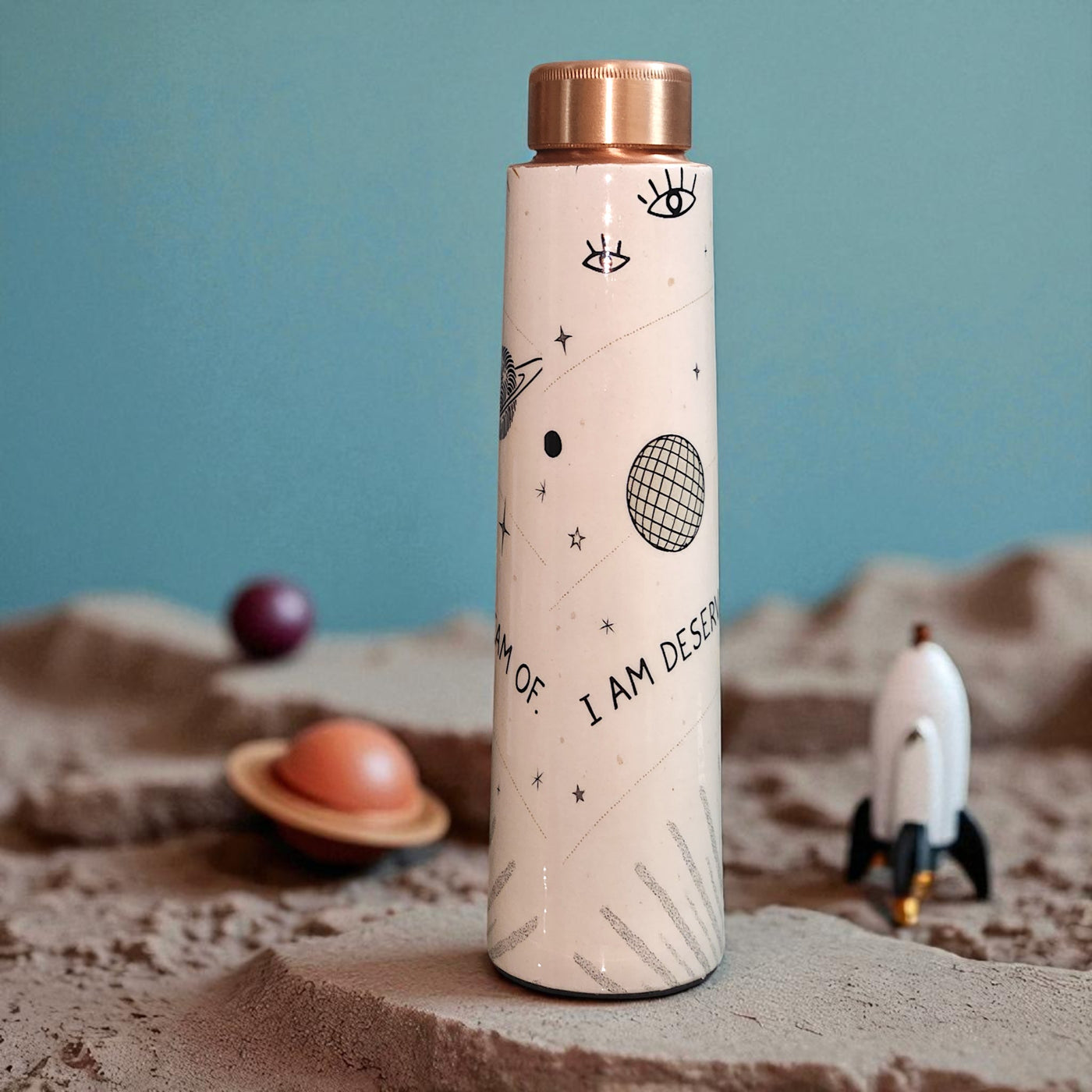 The Copper Story Cosmic Galaxy Pure Copper Bottle (1L) | Leakproof | 1L (1000ML)